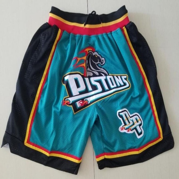 Buy Just don NBA JD Detroit piston pistons mesh high street casual  Basketball Shorts ｜Casual shorts-Fordeal